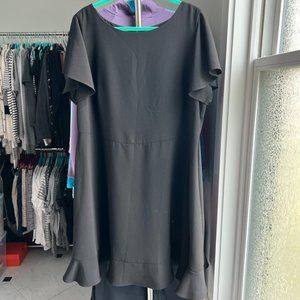 *LIKE NEW* LOFT Flutter Sleeve Little Black Dress